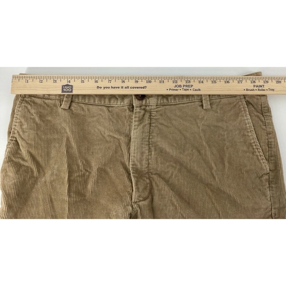 L.L. Bean Stretch Country Corduroy Pants Men's 38X30 Khaki 502835 - Picture 6 of 7